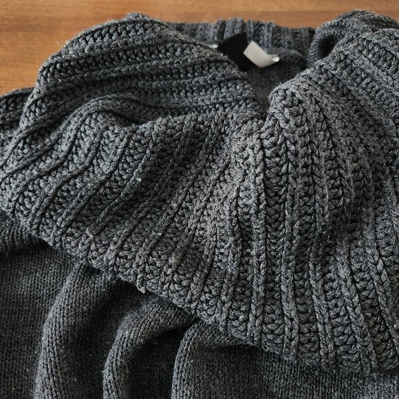 Cozy Heather Gray Cowl Neck Sweater - Picture 3 of 4